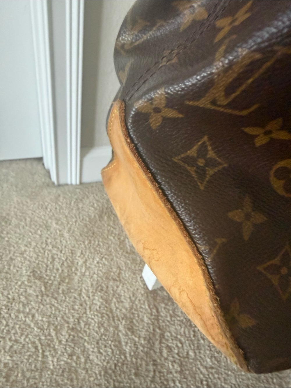 Louis Vuitton Brown Monogram Tote Bag - Picture 8 of 13